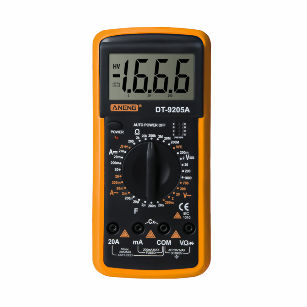 DT9205A Digital Multimeter Transistor Capacitor Meter Tester Ψηφιακό