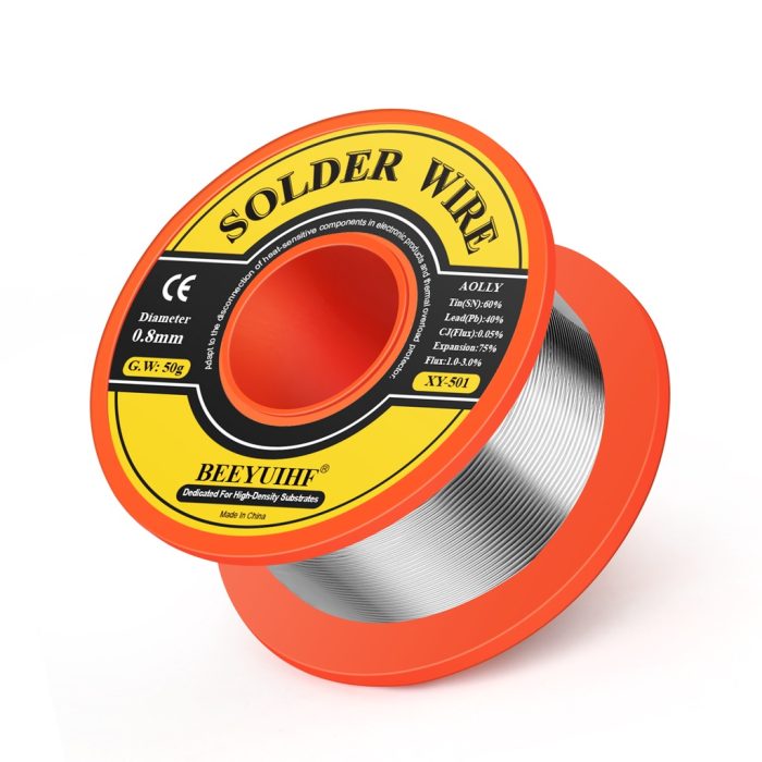 thumbnail interactive-video image 1 of Ameribox 63-37 Tin Lead Rosin Core Solder Wire – 0.8mm 50g For Electrical Soldering 1 of 4