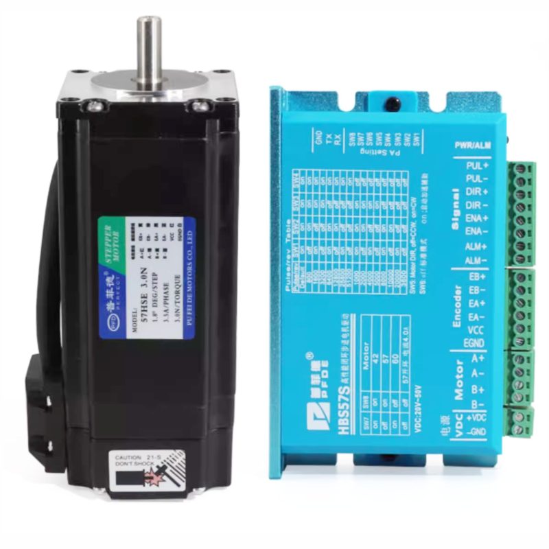 57 Motor Closed Loop 3.0NM 8M Cables+HBS57HD driver